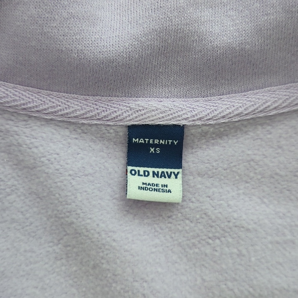 Old Navy XS Maternity 1/2-Zip Pullover - Picture 2 of 5